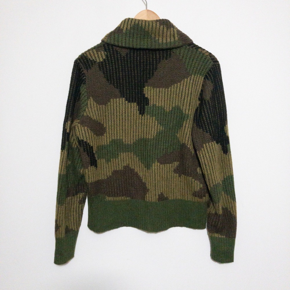 Denim & Supply Ralph Lauren Camo Shawl Cardigan Sweater Womens Large (38" Chest) - Picture 2 of 9